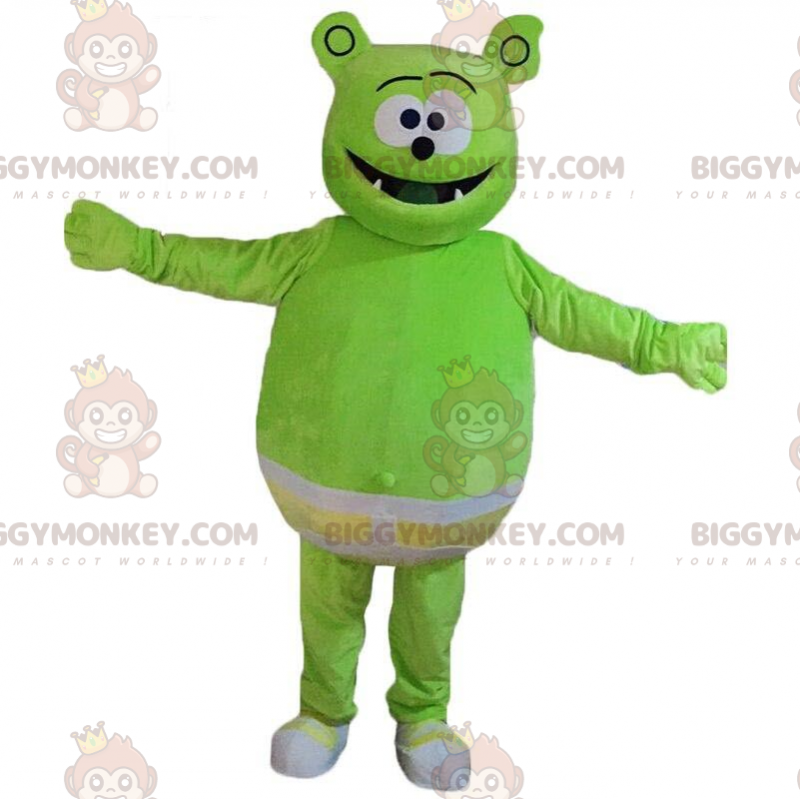 Disfraz de mascota BIGGYMONKEY™ de monstruo verde Tamaño L (175-180 CM)