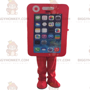 BIGGYMONKEY™ mascottekostuum mobiele telefoon, smartphone, GSM