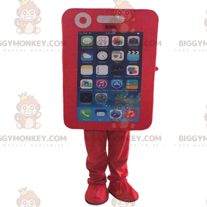 BIGGYMONKEY™ maskotdräkt mobiltelefon, smartphone, GSM-dräkt - BIGGYMONKEY™ maskotdräkt mobiltelefon, smartphone, GSM-dräkt -