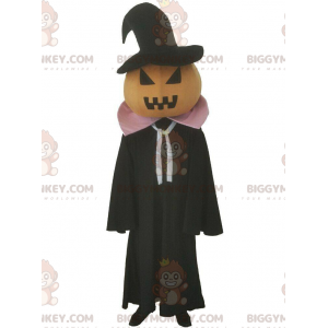 Fantasia de mascote Pumpkin BIGGYMONKEY™ com capa preta
