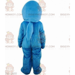 Blauwe en witte dolfijn BIGGYMONKEY™ mascottekostuum, volledig