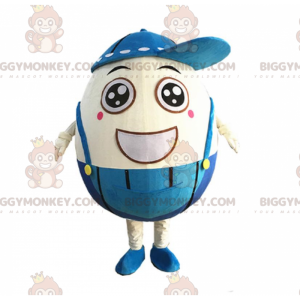 Disfraz de mascota de huevo sonriente BIGGYMONKEY™ con mono