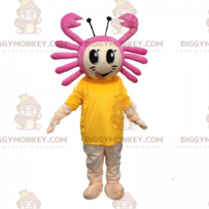Dívčí kostým maskota BIGGYMONKEY™ s krabem na hlavě, mořský kostým - Rybí maskoti - BIGGYMONKEY_09558 - BiggyMonkey.com