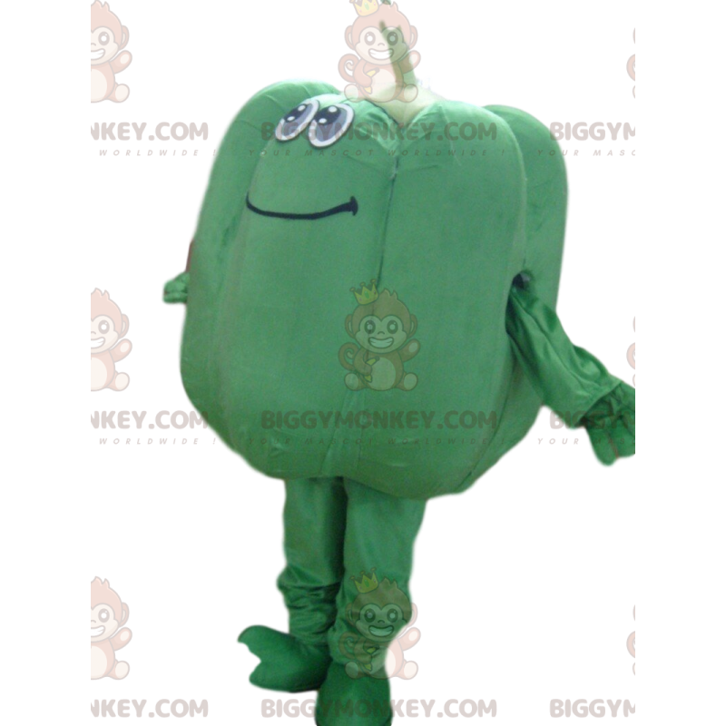 Costume da mascotte BIGGYMONKEY™ peperone verde, costume da