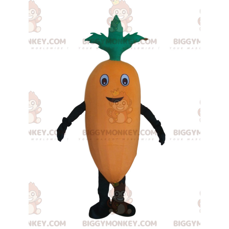 Jättioranssi porkkana BIGGYMONKEY™ maskottiasu, kasvisasu - Jättioranssi porkkana BIGGYMONKEY™ maskottiasu, kasvisasu -