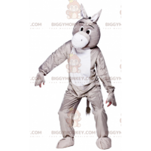 Gray and White Donkey BIGGYMONKEY™ Mascot Costume -