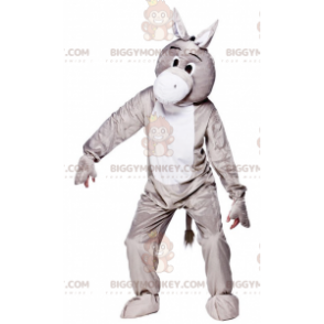 Grå och vit åsna BIGGYMONKEY™ maskotdräkt - BiggyMonkey maskot