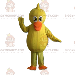BIGGYMONKEY™ mascot costume yellow and orange duck, giant