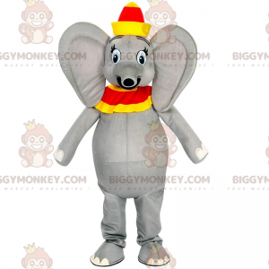 BIGGYMONKEY™ maskotdräkt av Dumbo, den berömda Disney tecknade
