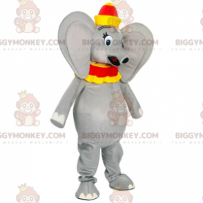 Kostým maskota BIGGYMONKEY™ Dumba, slavného kresleného slona od