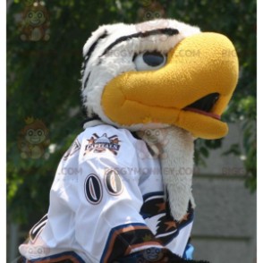 Beautiful White and Yellow Eagle BIGGYMONKEY™ Mascot Costume –