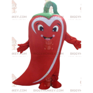 Kæmpe Chili Pepper BIGGYMONKEY™ maskot kostume, rød peber