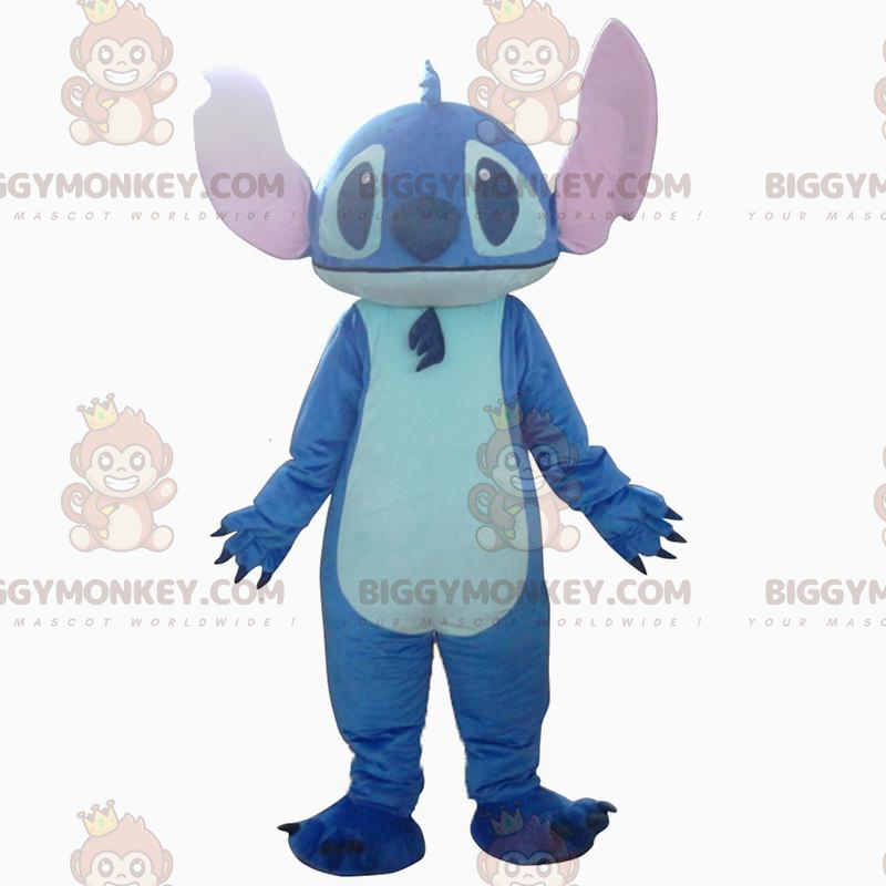 BIGGYMONKEY™ maskotkostume af Stitch, den berømte alien fra