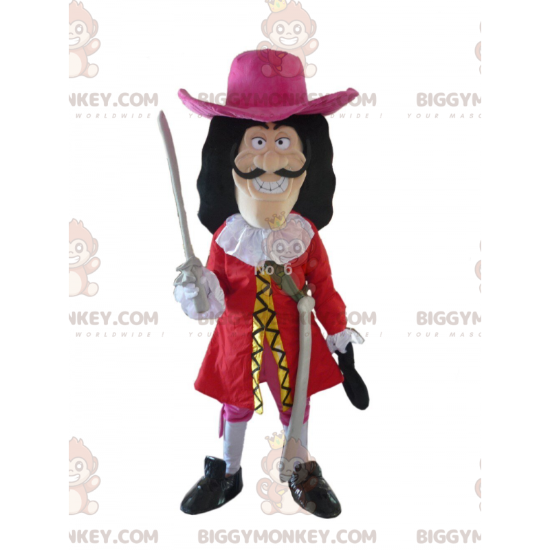 Kostium maskotki BIGGYMONKEY™ Kapitana Haka, słynnego pirata z Kostium maskotki BIGGYMONKEY™ Kapitana Haka, słynnego pirata z