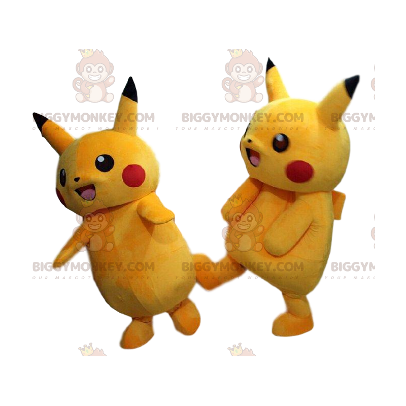 Costume de mascotte BIGGYMONKEY™ de Pikachu, le Pokemon jaune