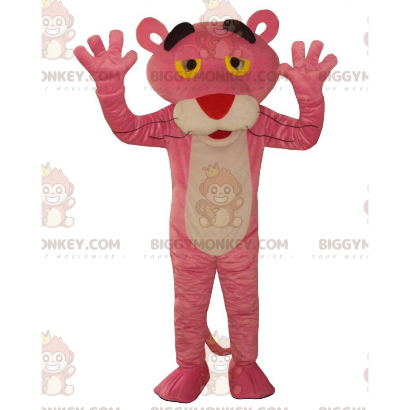 Berømt tegneseriefigur BIGGYMONKEY™ Pink Panther-maskotkostume