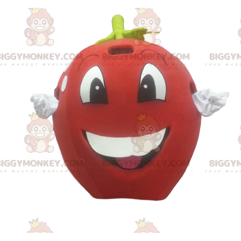 BIGGYMONKEY™ Maskottchenkostüm Roter Apfel, Riese