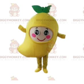 Giant Mango BIGGYMONKEY™ Maskottchen-Kostüm, gelbes exotisches