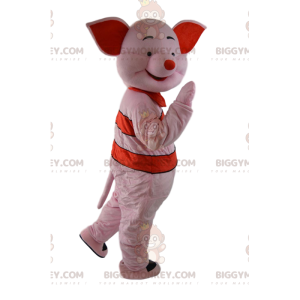 Costume de mascotte BIGGYMONKEY™ de Porcinet, le cochon rose