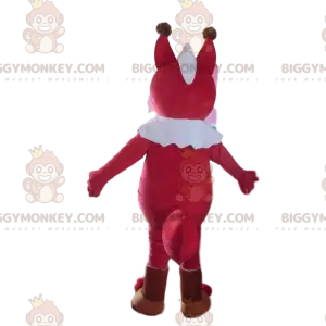 BIGGYMONKEY™ Evil Looking Red and White Fox-maskottiasu -