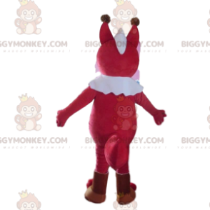 BIGGYMONKEY™ Evil Looking Red and White Fox-maskottiasu -