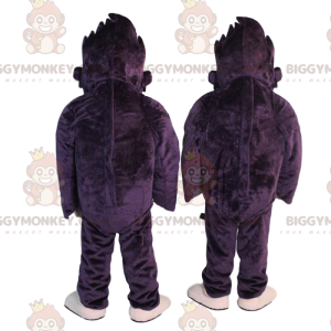 Orangutang BIGGYMONKEY™ maskot kostume, kæmpe sort gorilla