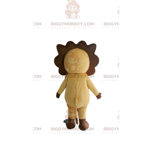 BIGGYMONKEY™ Maskottchen-Kostüm aus hellbraunem und braunem