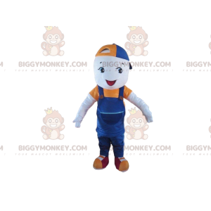 Little boy BIGGYMONKEY™ mascot costume, child costume with cap