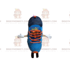 Στολή μασκότ BIGGYMONKEY™ Puma μπάσκετ, μπλε και πορτοκαλί