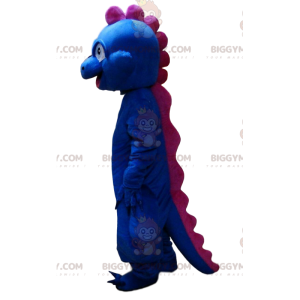 Blauer und rosa Dinosaurier BIGGYMONKEY™ Maskottchenkostüm