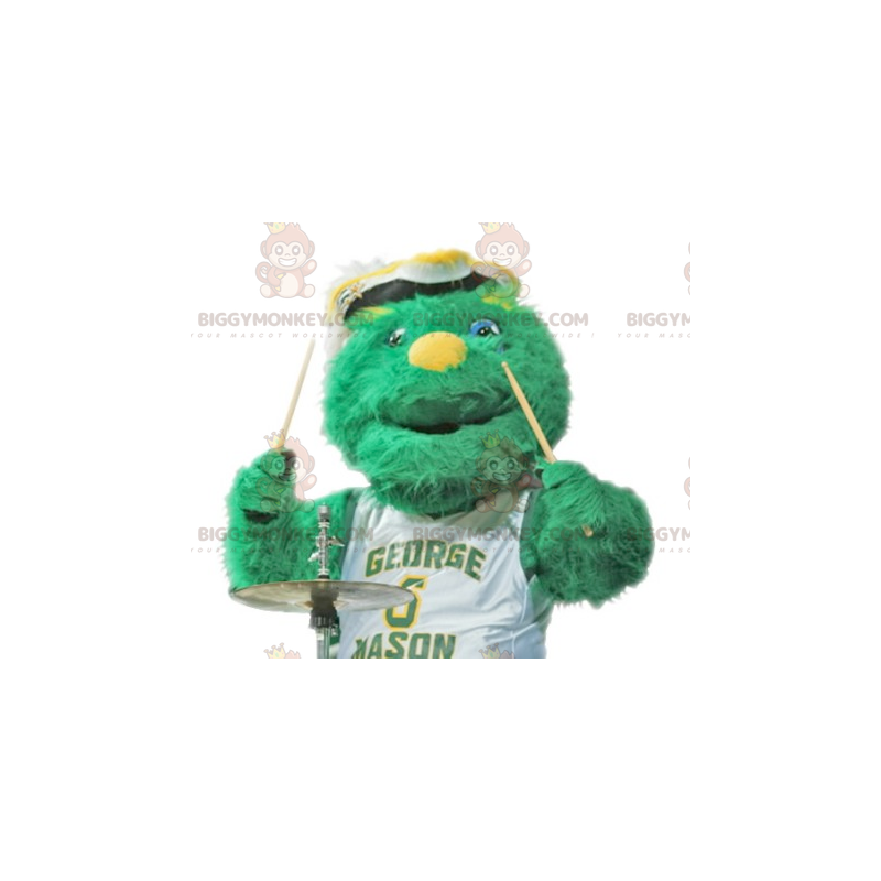 All Furry Green Monster BIGGYMONKEY™ Mascot Costume -