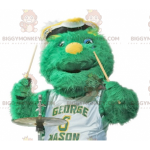 All Furry Green Monster BIGGYMONKEY™ Mascot Costume -
