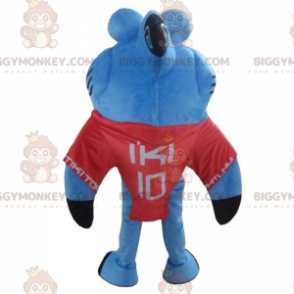 BIGGYMONKEY™ Great Blue and White Shark Mascot Costume, Fun