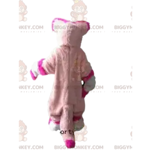 Kostým maskota BIGGYMONKEY™ huskyho, růžové lišky a růžového