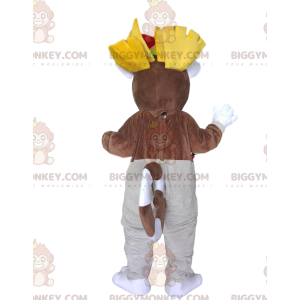 BIGGYMONKEY™ maskotkostyme til kong Julian, kjent lemur fra filmen Madagaskar - Maskotter kjente mennesker - BiggyMonkey.com