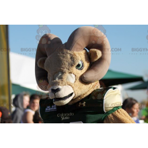 Beige en bruine geit BIGGYMONKEY™ mascottekostuum -