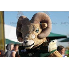 Beige en bruine geit BIGGYMONKEY™ mascottekostuum -