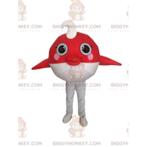 BIGGYMONKEY™ mascottekostuum goudvis en witte vis, zeekostuum -