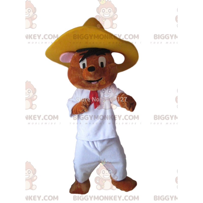 BIGGYMONKEY™ mascot costume of Speedy Gonzales Sizes L (175-180CM)