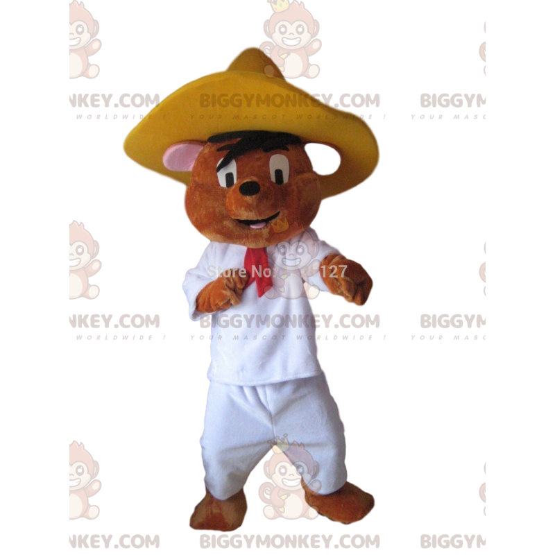 BIGGYMONKEY™ maskotdräkt av Speedy Gonzales, den snabbaste BIGGYMONKEY™ maskotdräkt av Speedy Gonzales, den snabbaste