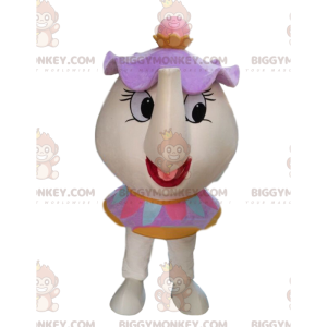 BIGGYMONKEY™ mascot costume of the famous teapot in "Beauty and
