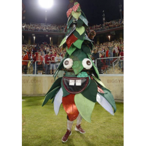 Green and Red Christmas Tree BIGGYMONKEY™ Mascot Costume -