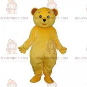 Yellow Teddy Bear BIGGYMONKEY™ Mascot Costume, Plush Yellow