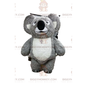 Disfraz de mascota BIGGYMONKEY™ de koala gris y blanco, disfraz