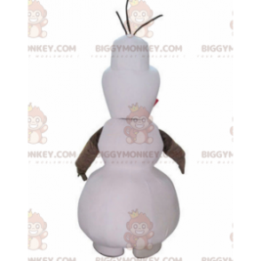 BIGGYMONKEY™ Mascot Costume of Olaf, Famous Cartoon Snowman -