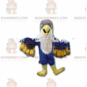BIGGYMONKEY™ Maskottchenkostüm bunter Falke, Riesenadlerkostüm