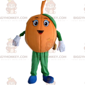 Giant Pumpkin BIGGYMONKEY™ maskottiasu, oranssi kurpitsan puku