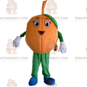 Giant Pumpkin BIGGYMONKEY™ Mascot Costume, Orange Pumpkin