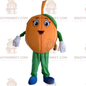 Giant Pumpkin BIGGYMONKEY™ maskotkostyme, oransje gresskardrakt - Grønnsaksmaskot - BIGGYMONKEY_09684 - BiggyMonkey.com