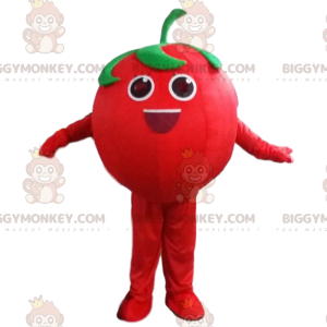 BIGGYMONKEY™ riesiges rotes Tomaten-Maskottchen-Kostüm, Obst-